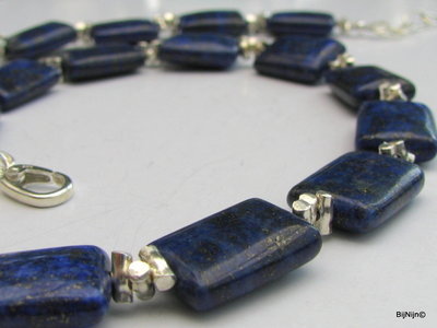 Ketting Lapis Lazuli 999 zilver NIEUW