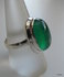 Groene Onyx ring maat 18.5 - 925 zilver NIEUW_5