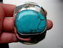 Armband Turquoise breed grote steen 925 zilver_5